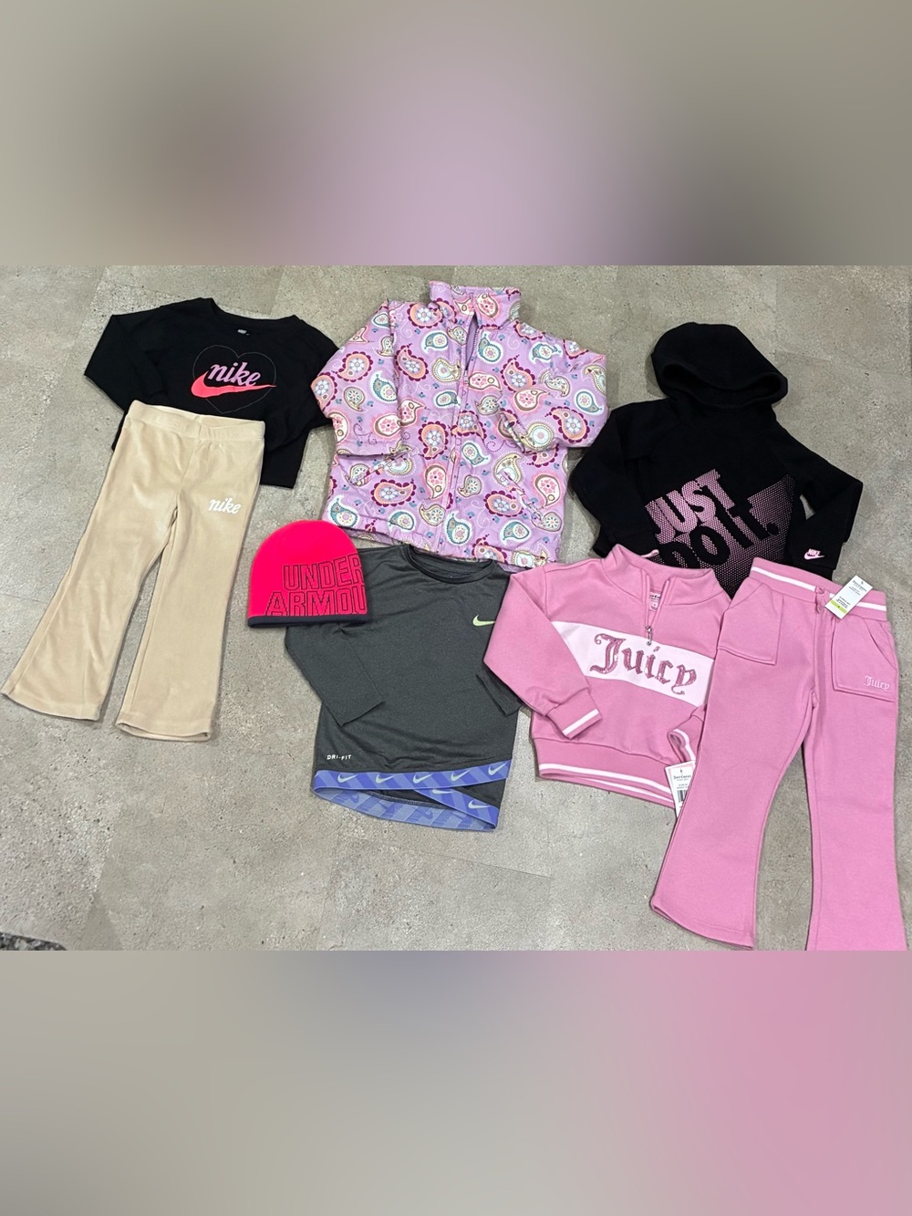 Girls JUICY COUTURE/HANNA ANDERSSON/NIKE Winter Coat..Hat & Outfits, sz 3T 4T 4